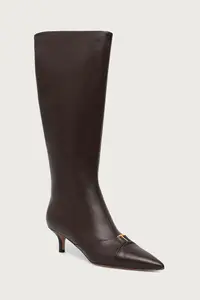 Twinset cizme cu toc cui pentru femei din piele