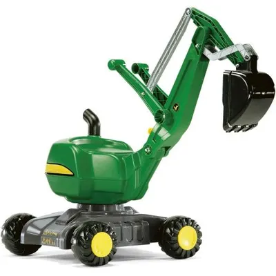 Excavator cu roti pentru copii Rolly Digger 421022 cu licenta John Deere