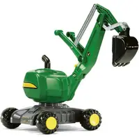 Excavator cu roti pentru copii Rolly Digger 421022 cu licenta John Deere