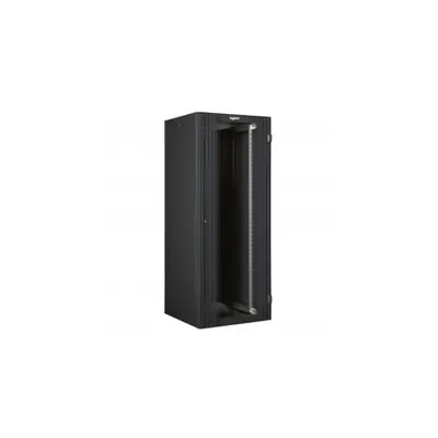 Linkeo 19 freestanding cabinet cu single front Usa din sticla - capacity 24U -dimensions 1226x600x600 mm -ready-assembled