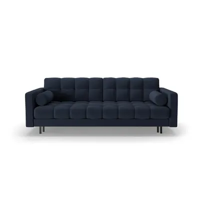 Canapea albastru-închis extensibilă, cu spațiu de depozitare 222 cm Bali – Cosmopolitan Design