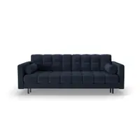 Canapea albastru-închis extensibilă, cu spațiu de depozitare 222 cm Bali – Cosmopolitan Design