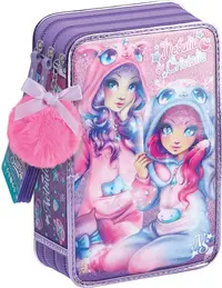 Penar cu accesorii Nebulous Stars - Petrecere de pijamale, Nebulia și Kristalia, 3 fermoare