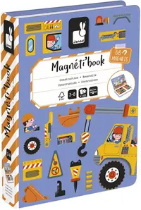 Carte magnetică Janod - Șantier de construcții