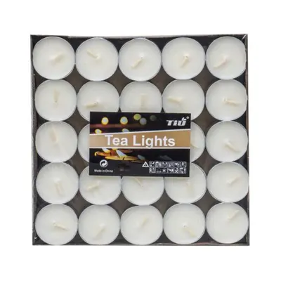 Lumanari Decorative, Timp de Ardere 4h, Albe, 14 g, 50 Bucati