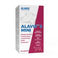 ALAVIS 5 Mini, supliment sistem articular câini, comprimate ALAVIS 5 Mini, XS-S, supliment sistem articular câini și pisici, flacon, 90 comprimate