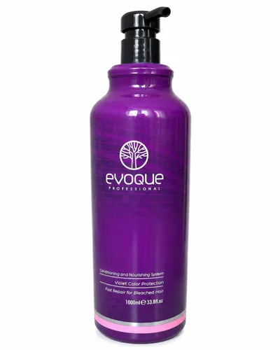 sampon Anti-Yellow Purple Profesional EVOQUE Flawless Blonde 1000 ml , Neutralizare Reflexe Galbene E i Portocalii, pentru Par Blond, Decolorat, Silver E i Gri