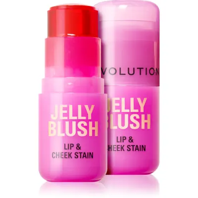 Revolution Jelly Blush blush stick buze si obraz culoare Strawberry Pink 5.5 g