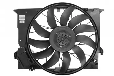 Ventilator radiator (cu carcasa) potrivit MERCEDES CLK (C209), CLS (C219), E T-MODEL (S211), E (W211), S (C216), S (W221), SLR (R199) 3.0D-6.2 11.02
