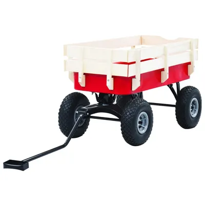 vidaXL Cărucior manual, 150 kg, roșu