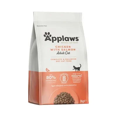Applaws Cat Adult Somon cu Pui, 2 kg