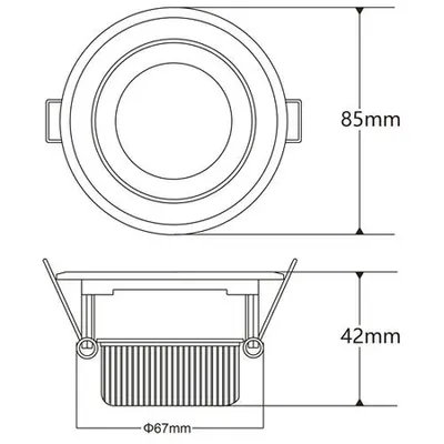 Cob-S 5w Spot Tip Downlight 3000k