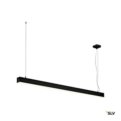 Q-LINE SINGLE LED,suspendat,DALI dimm,1500mm,negru