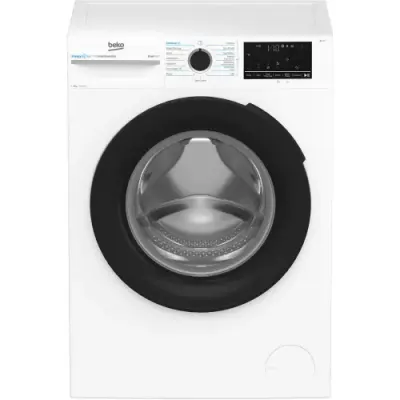 Masina de spalat rufe Beko BM3WFSU48415WB, 8 kg, 1400 rpm, Clasa A, Motor ProSmart Inverter, EnergySpin, ColdWash, SteamCure (Alb)