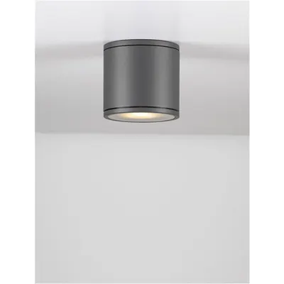 Plafoniera CERISE Inchis Gray Aluminiu turnat Aluminiu & Sticla Diffuser GU10 1x35 Wat 220-240 Volt 50Hz -IP54