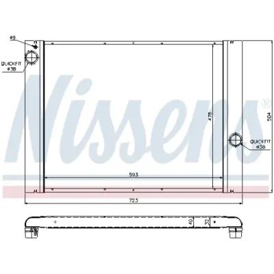 Radiator, racire motor NISSENS 60764