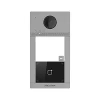 Videointerfon de exterior IP WiFi Hikvision DS-KV8113-WME1(C), 1 familie, Mifare, 2MP, IR, PoE, aparent
