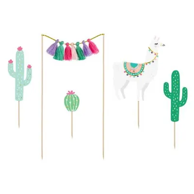 Decoratiuni tort llama 5 buc