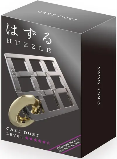 Puzzle logic metalic Hanayama - Cast Puzzle Duet Huzzle