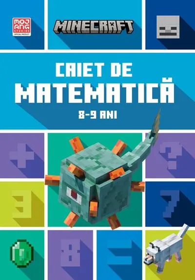 Minecraft - Caiet de matematică 8-9 ani - Paperback - Brad Thompson, Dan Lipscombe