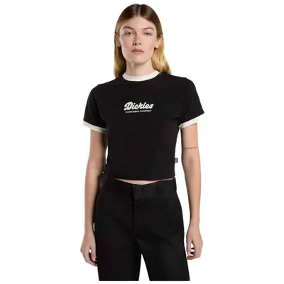 Tricou Dickies Leviston Ringer W Negru