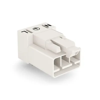 Plug for PCBs; angled; 3-pole; Cod. A