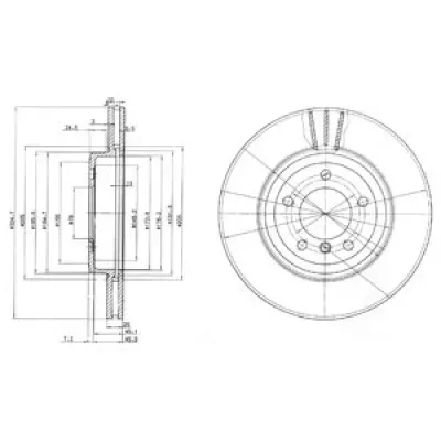Disc frana DELPHI BG3830