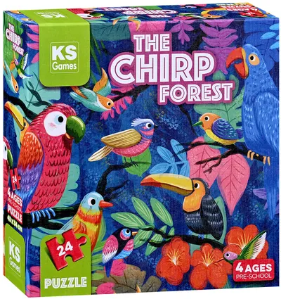 Puzzle KS Games din 24 piese- Pădurea care ciripește