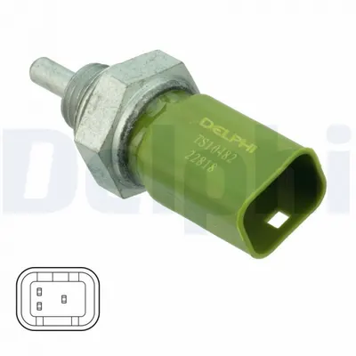 Senzor temperatura lichid racire (numar pini: 3, galben) potrivit RENAULT CLIO III, CLIO III HATCHBACK, CLIO IV, MODUS, TWINGO II, WIND 1.2 1.2ALK 1.2LPG 12.04