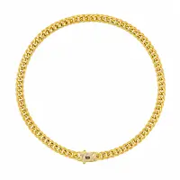 Colier Monaco 8mm Placat cu Aur