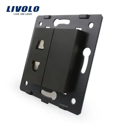 Modul Priza simpla Negru