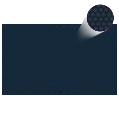 Gossi folie solara plutitoare de piscina negru/albastru 260x160 cm pe