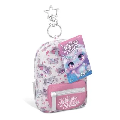 Mini rucsac-breloc Nebulous Stars Astria, cu carnețel, pix, radieră și abțibilduri