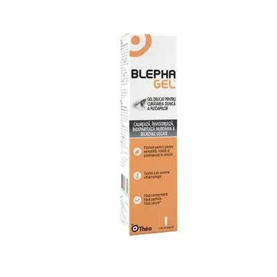 Blephagel, gel steril pentru igiena pleoapelor, 30 g, Thea