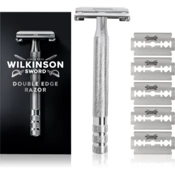 Wilkinson Sword Barber's Style Double Edge Aparat de ras + rezervă lame 5 pc