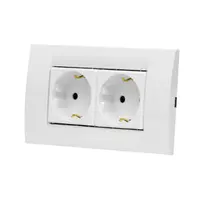 Set priza schuko dubla modulara 2x 16A 230V