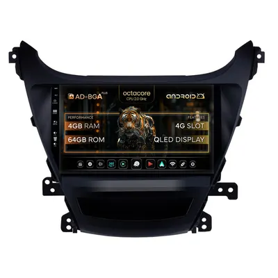 Navigatie Hyundai Elantra (2012-2014), Android, A-Octacore 4GB RAM + 64GB ROM, 9Inch - AD-BGA9004+AD-BGRKIT177