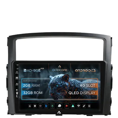 Navigatie Mitsubishi Pajero (2006-2014), Android, E-Octacore 2GB RAM + 32GB ROM, 9 Inch - AD-BGE9002+AD-BGRKIT271