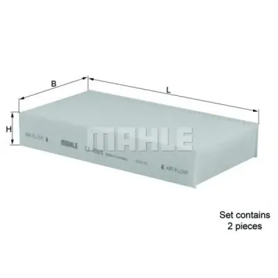 Filtru, aer habitaclu MAHLE ORIGINAL LA 168/S