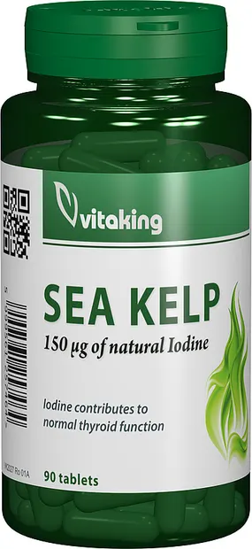 Alga marina Sea Kelp 33mg, 90 comprimate, Vitaking