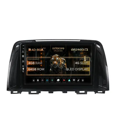 Navigatie Mazda 6 (2013-2015), Android, A-Octacore 4GB RAM + 64GB ROM, 9 Inch - AD-BGA9004+AD-BGRKIT328v2