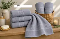 Set prosop GREEK BORDER 100% BBC Gri, Ralex | 2 buc