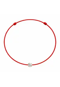 Bratara martisor decorata cu cristal Preciosa - Alb/Auriu