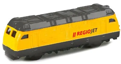Jucărie din metal Rappa - Tren RegioJet, 9 cm
