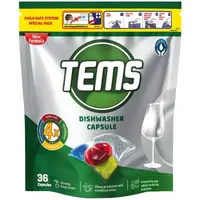 Capsule 4 in 1 pentru Masina de Spalat Vase, Tems, 36 Bucati