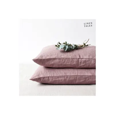 Față de pernă din in 50x70 cm Ashes of Roses – Linen Tales