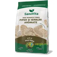 Mini Rondele din Orez cu Piper si Ierburi 65g