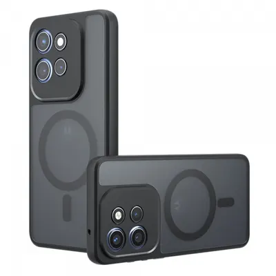 Husa MagSafe pentru Motorola Edge 60 Neo / Edge 50 Neo / ThinkPhone 25 , Techsuit, PureFrost, Neagra Satinata