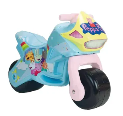 Motocicleta pentru copii tip ride-on, Peppa Pig, fara pedale, stabil si usor de utilizat, 18-36 luni