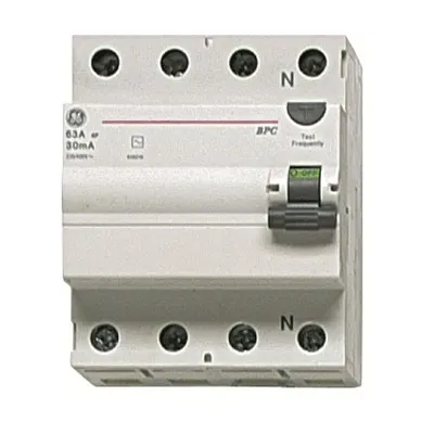 Intrerupator tetrapolar diferential RCCB/BP 4P/AC 25A/0,3MA